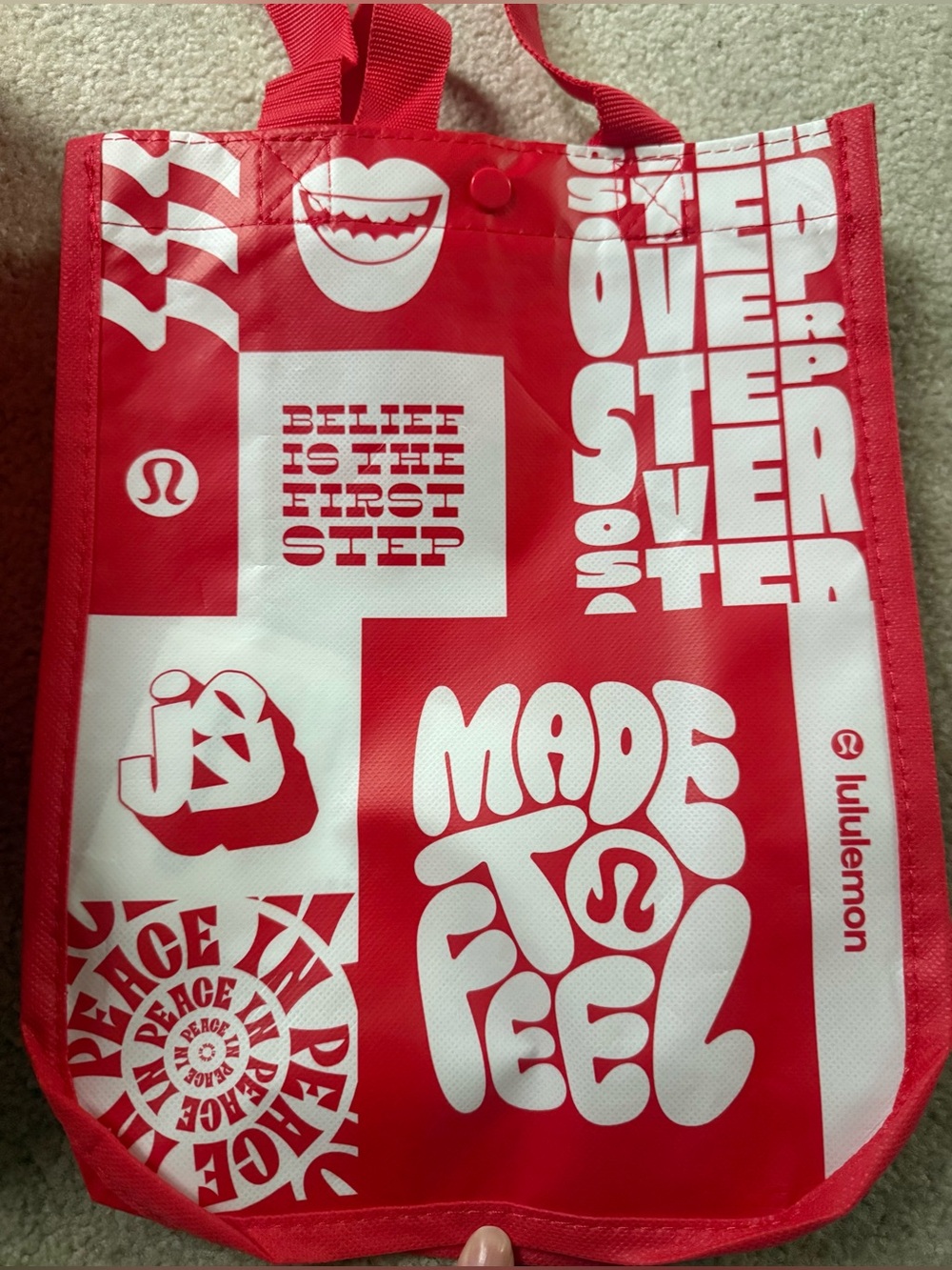 TWO lululemon athletica Graphic Tote Bags - Picture 3 of 4